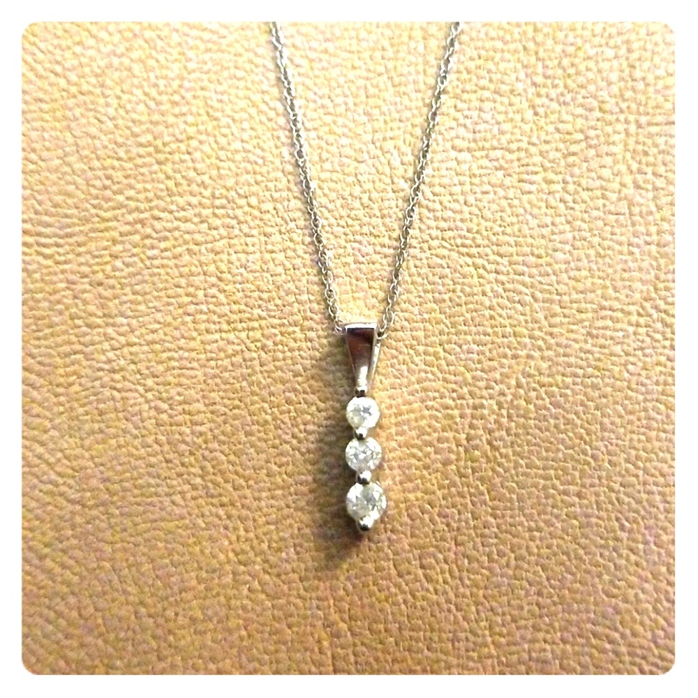10k White Gold Necklace